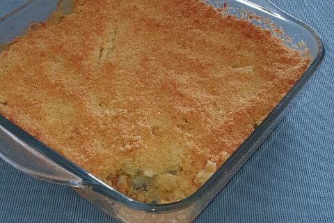 Cliquez pour zoomer ! Crumble courgettes, chèvre et lardons au Thermomix