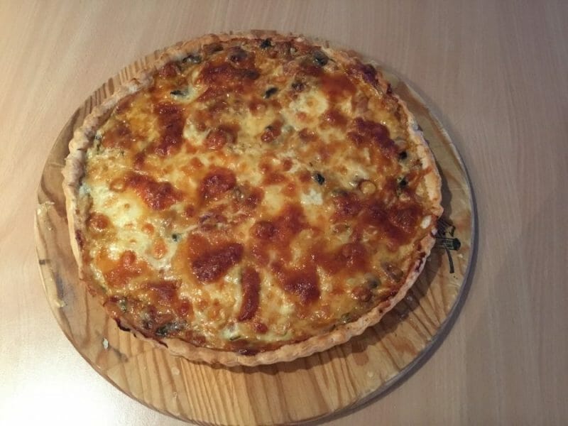 Tarte champignons et lardons au Thermomix Cookomix