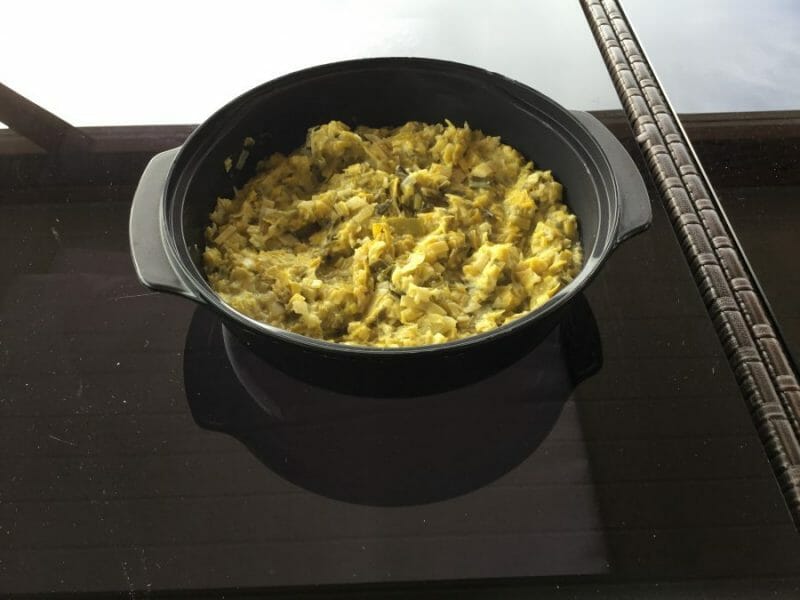 Fondue de poireaux au Thermomix Cookomix