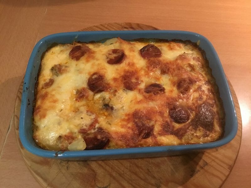 Cliquez pour zoomer ! Gratin de pommes de terre au chorizo Thermomix par R1200gs