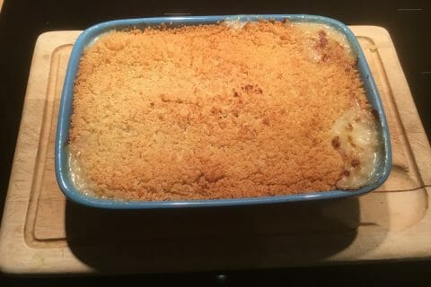 Cliquez pour zoomer ! Crumble courgettes, chèvre et lardons Thermomix par R1200gs