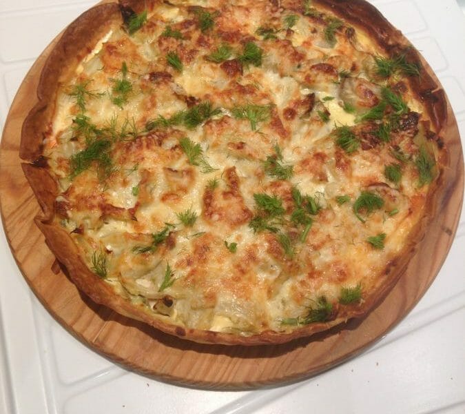 Cliquez pour zoomer ! Tarte au fenouil et saumon Thermomix par R1200gs