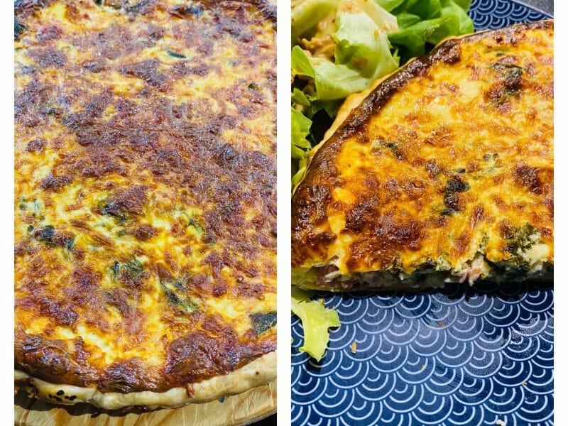 Cliquez pour zoomer ! Quiche aux fanes de radis Thermomix par Sylvie