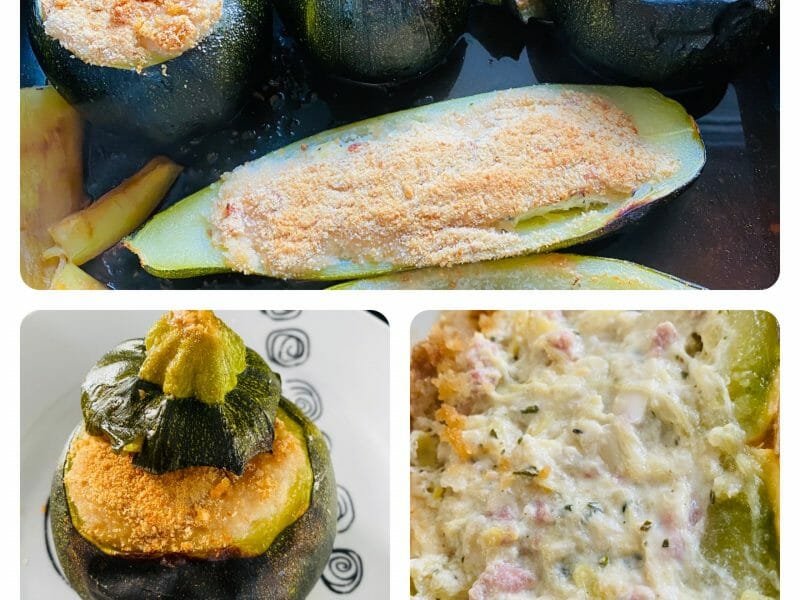 Cliquez pour zoomer ! Courgettes rondes farcies à la ricotta Thermomix par Sylvie