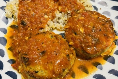 Cliquez pour zoomer ! Croquettes de cabillaud à la sauce tomate Thermomix par Sylvie