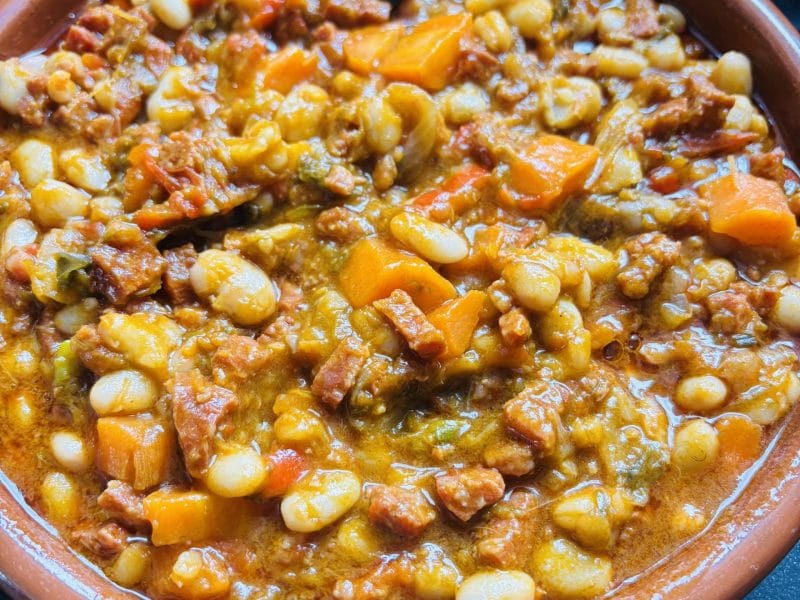 Cliquez pour zoomer ! Mijoté d’haricots blanc légumes et chorizo Thermomix par Sylvie