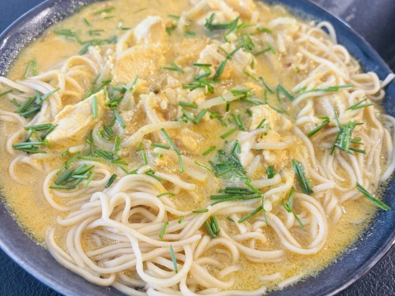 Cliquez pour zoomer ! Khao Soi – Soupe de nouilles au curry Thermomix par Sylvie
