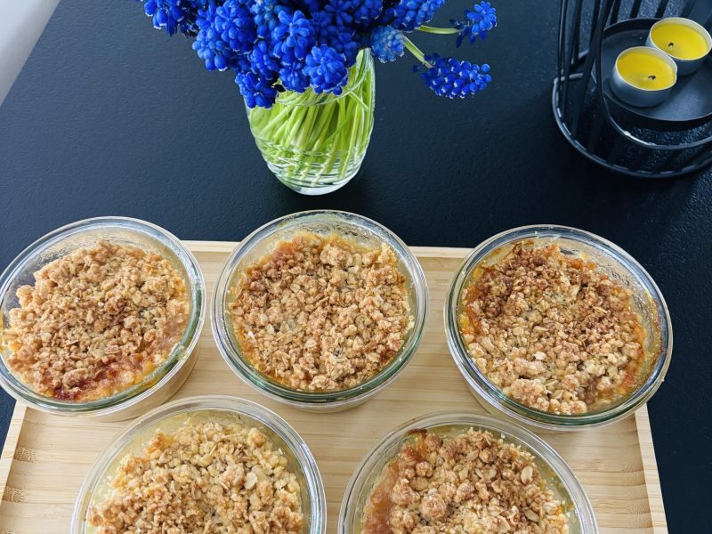 Cliquez pour zoomer ! Crumble pommes, poires et spéculoos Thermomix par Sylvie