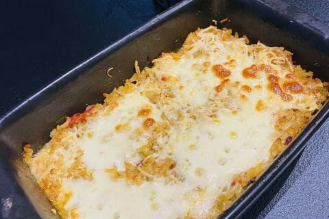 Gratin de riz façon pizza au Thermomix - Cookomix