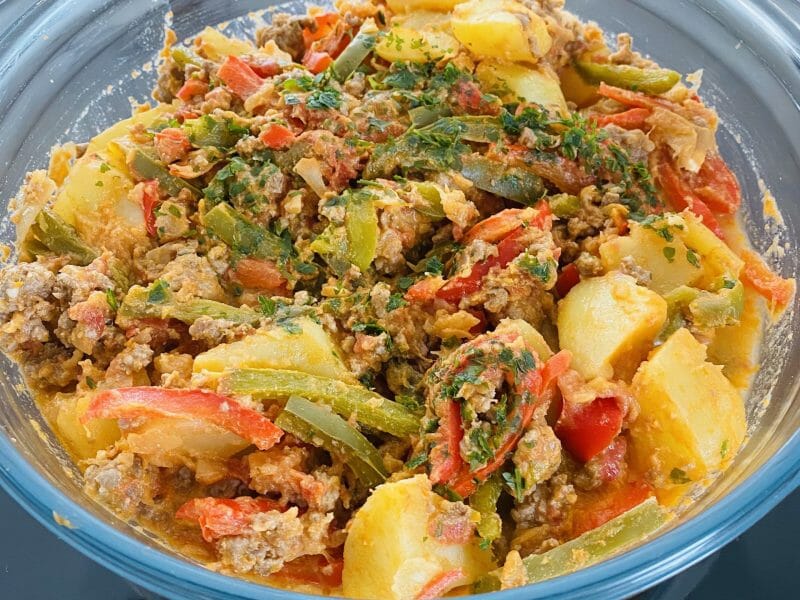 Cliquez pour zoomer ! Boeuf aux poivrons et pommes de terre Thermomix par Sylvie