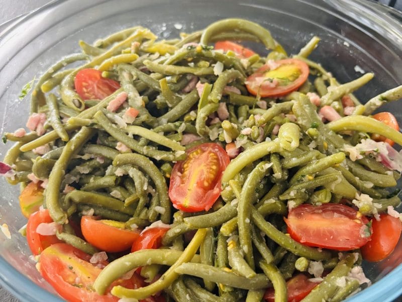 Cliquez pour zoomer ! Salade de haricots verts et tomates cerises Thermomix par Sylvie