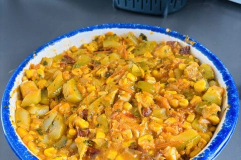 Cliquez pour zoomer ! Poêlée de courgettes à la mexicaine Thermomix par Sylvie
