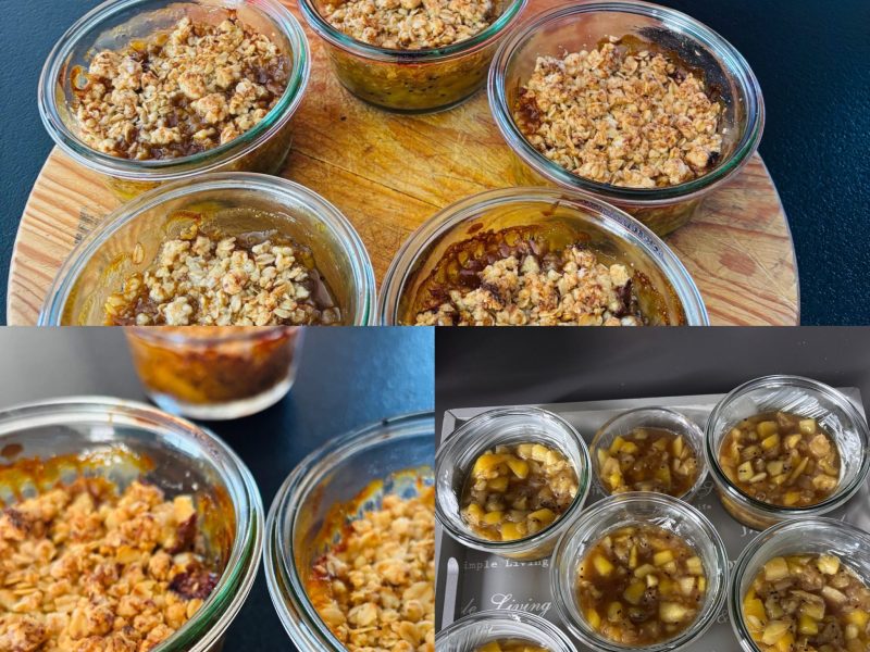 Cliquez pour zoomer ! Crumbles aux fruits exotiques Thermomix par Sylvie