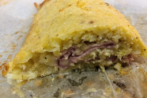 Cliquez pour zoomer ! Roulé de pommes de terre, jambon et reblochon Thermomix par Sylvie