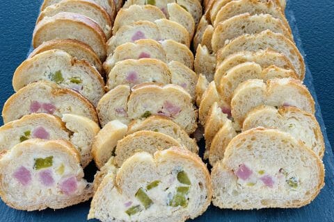 Cliquez pour zoomer ! Baguette farcie au jambon Thermomix par Sylvie