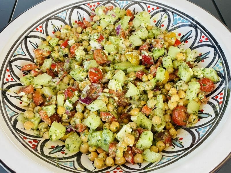 Cliquez pour zoomer ! Salade de pois chiches Thermomix par Sylvie