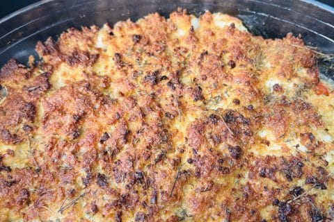 Cliquez pour zoomer ! Cabillaud en croûte d’olives vertes Thermomix par Sylvie