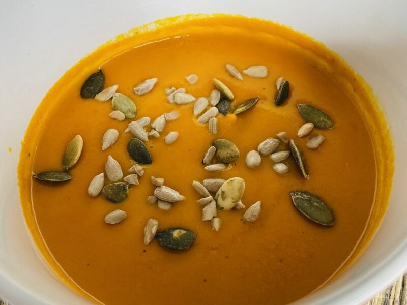 Cliquez pour zoomer ! Soupe de potimarron à l’orange et au gingembre Thermomix par Sylvie