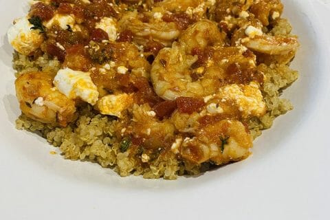 Cliquez pour zoomer ! Crevettes à la grecque Thermomix par Sylvie