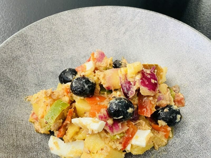 Cliquez pour zoomer ! Salade de pommes de terre au thon Thermomix par Sylvie