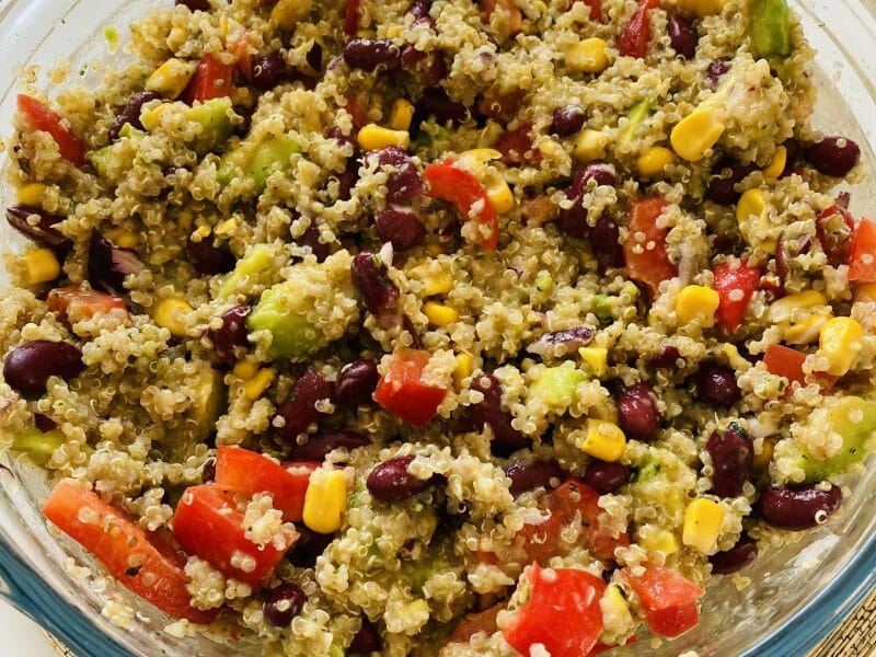 Cliquez pour zoomer ! Salade de quinoa mexicaine Thermomix par Sylvie
