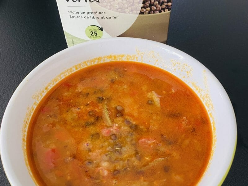 Cliquez pour zoomer ! Soupe de lentilles au chorizo Thermomix par Sylvie