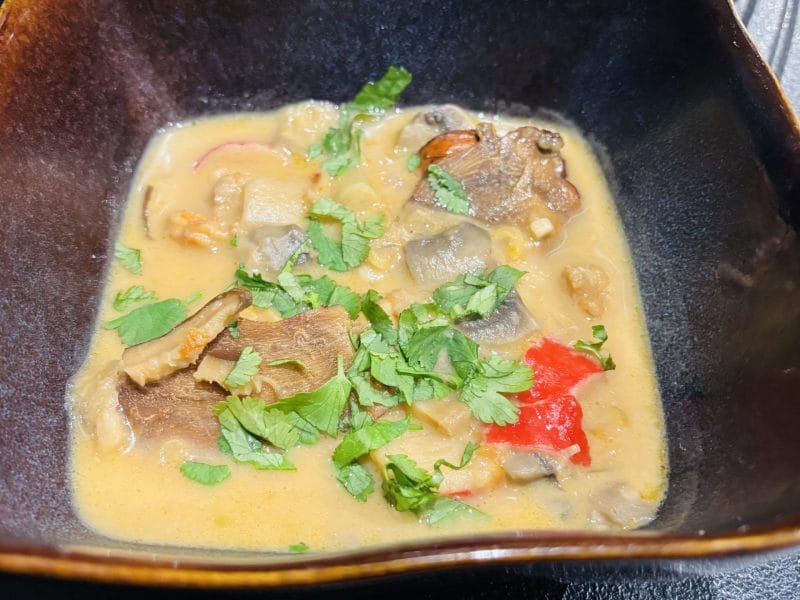 Cliquez pour zoomer ! Tom Kha Kai – Soupe de poulet au lait de coco Thermomix par Sylvie
