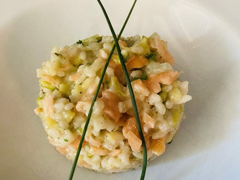 Cliquez pour zoomer ! Risotto courgettes saumon Thermomix par Sylvie