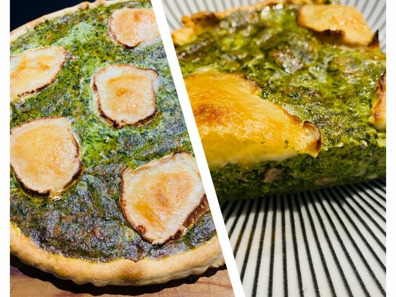 Cliquez pour zoomer ! Quiche épinards et lardons Thermomix par Sylvie