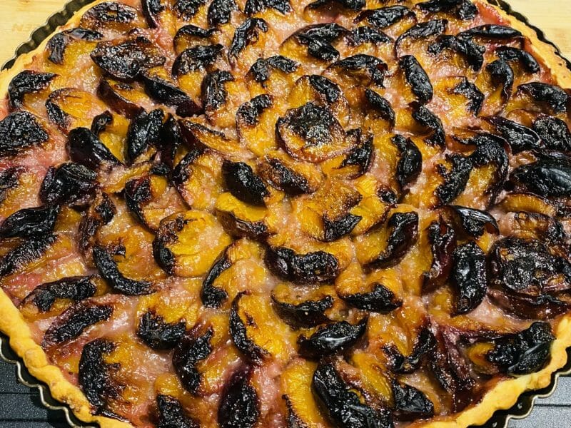 Cliquez pour zoomer ! Tarte aux quetsches Thermomix par Sylvie