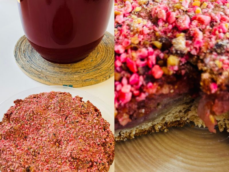 Cliquez pour zoomer ! Gateau lyonnais aux poires et pralines roses Thermomix par Sylvie