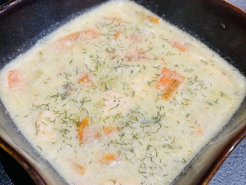 Cliquez pour zoomer ! Soupe de saumon à la finlandaise Thermomix par Sylvie