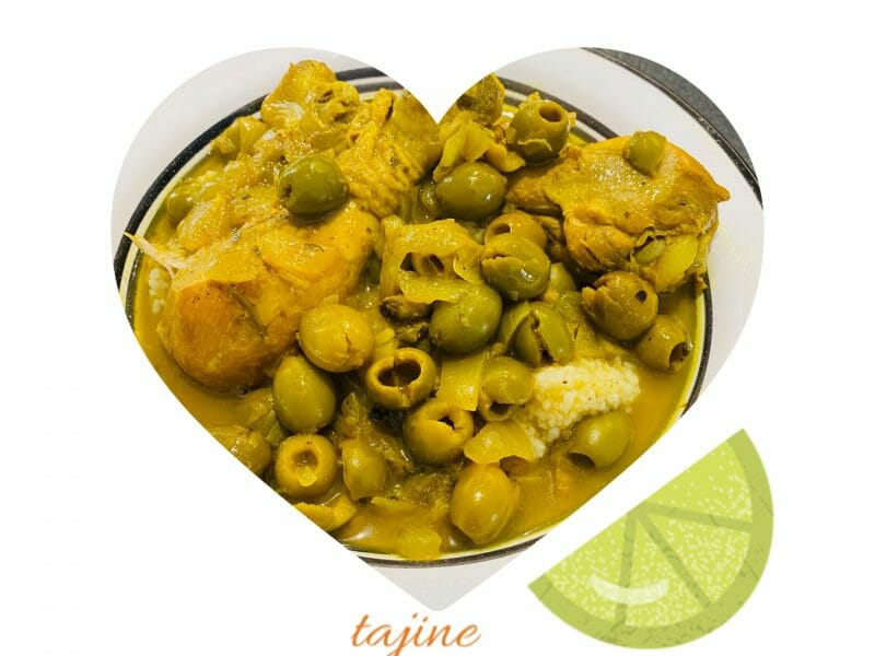 Tajine de poulet aux olives au Thermomix Cookomix