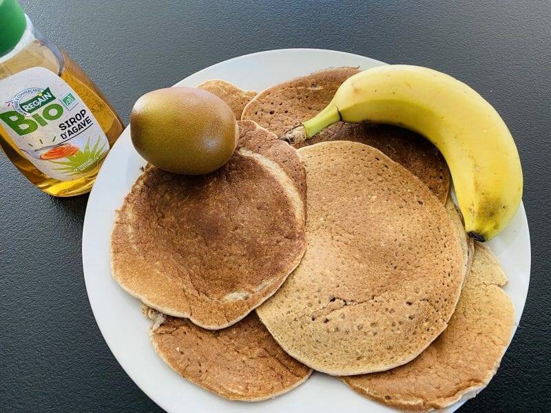 Pancakes healthy flocons d'avoine et banane au Thermomix - Cookomix