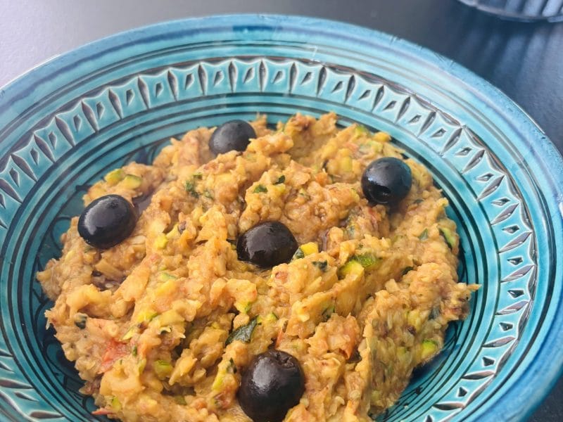 Cliquez pour zoomer ! Salade aubergines, courgettes et tomates Thermomix par Sylvie