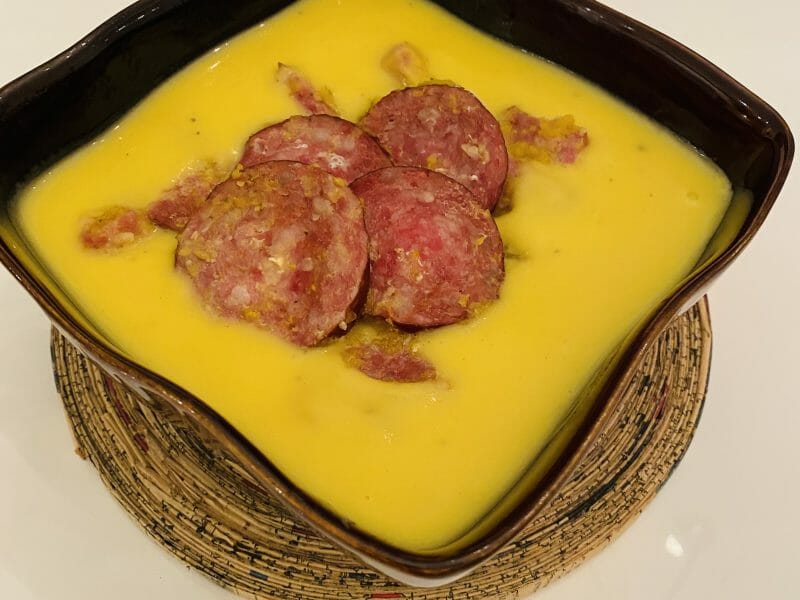 Cliquez pour zoomer ! Crème de butternut à la Morteau Thermomix par Sylvie