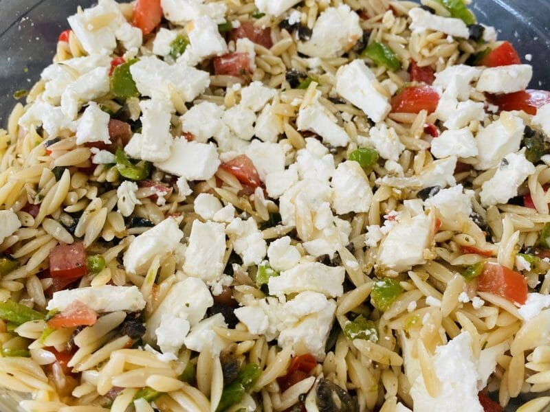 Cliquez pour zoomer ! Salade d’orzo à la méditerranéenne Thermomix par Sylvie