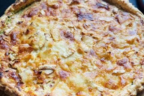 Cliquez pour zoomer ! Tarte courgette, jambon & chèvre Thermomix par Sylvie
