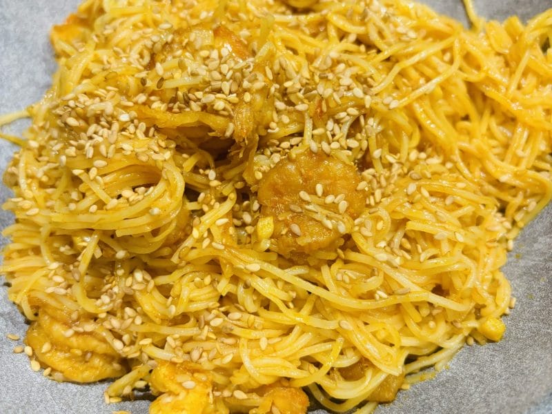 Cliquez pour zoomer ! Bo Bun de crevettes marinées Thermomix par Sylvie