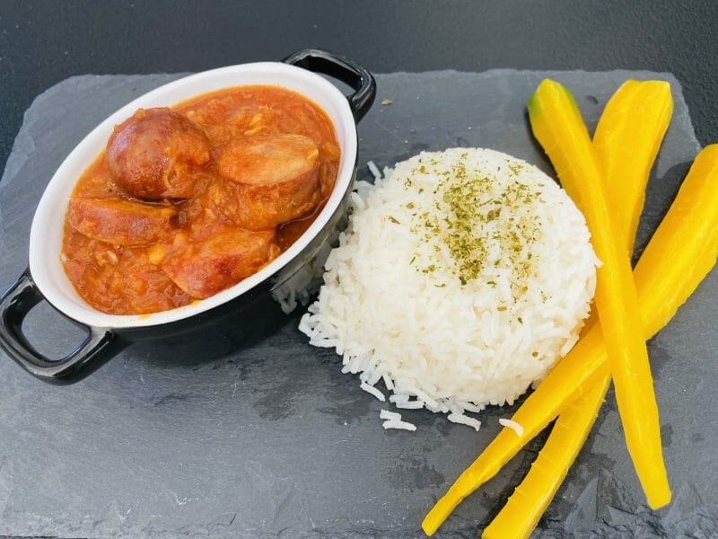 Cliquez pour zoomer ! Rougail saucisse Thermomix par Sylvie