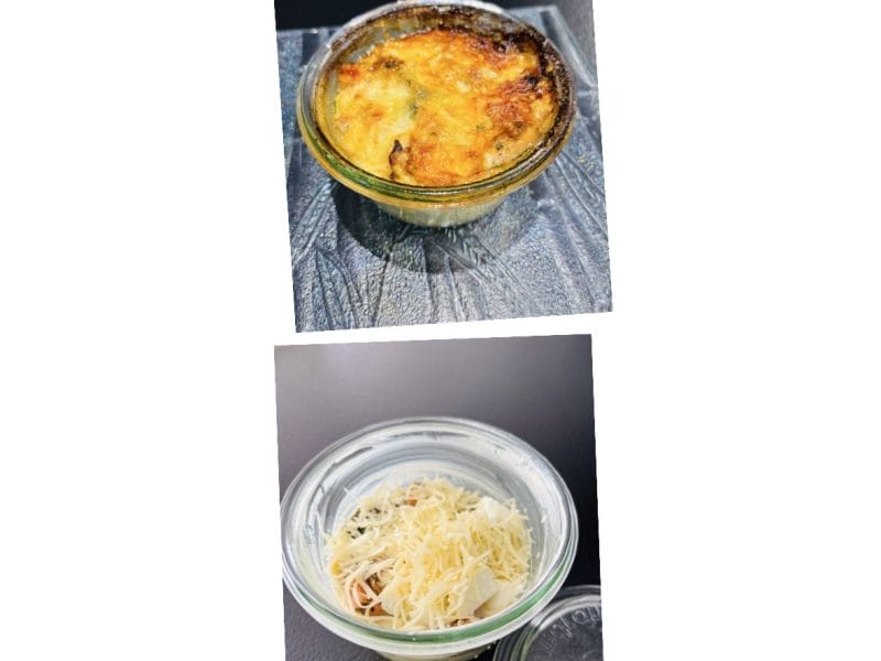 Cliquez pour zoomer ! Flan poireaux, saumon fumé et mozzarella Thermomix par Sylvie