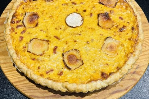 Cliquez pour zoomer ! Quiche fenouil, chèvre et chorizo Thermomix par Sylvie