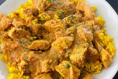 Cliquez pour zoomer ! Curry crémeux de poulet tomates et amandes Thermomix par Sylvie