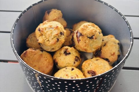 Cliquez pour zoomer ! Muffins au son d’avoine et aux pépites de chocolat Thermomix par Sylvie