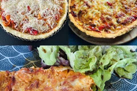 Cliquez pour zoomer ! Quiche poivrons et chorizo Thermomix par Sylvie