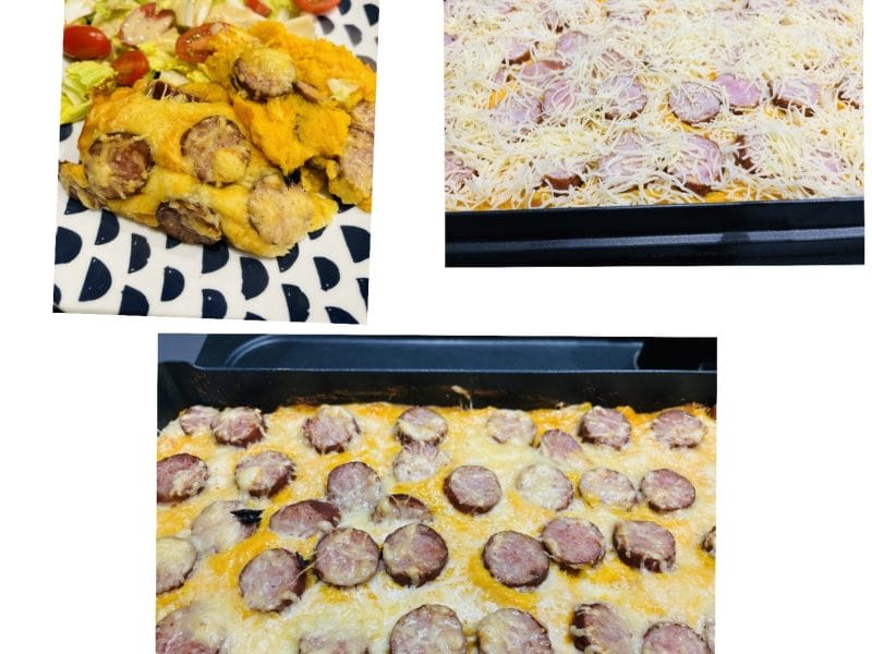 Cliquez pour zoomer ! Gratin de butternut à la saucisse de Montbéliard Thermomix par Sylvie