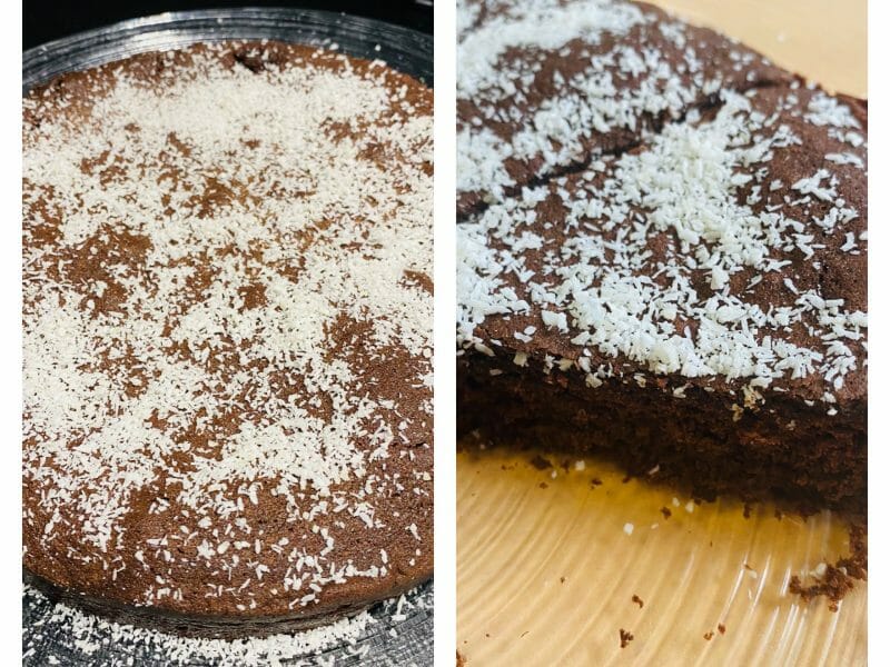 Cliquez pour zoomer ! Kladdkaka – Gâteau au chocolat suédois Thermomix par Sylvie