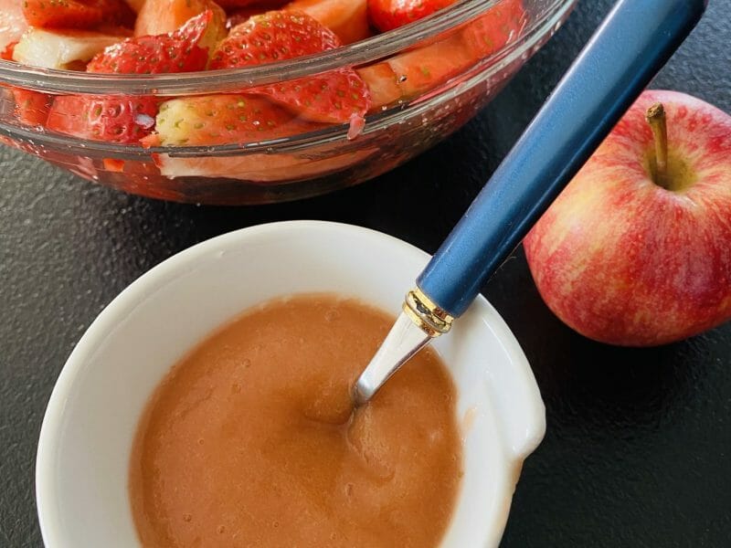 Cliquez pour zoomer ! Compote pommes fraises Thermomix par Sylvie