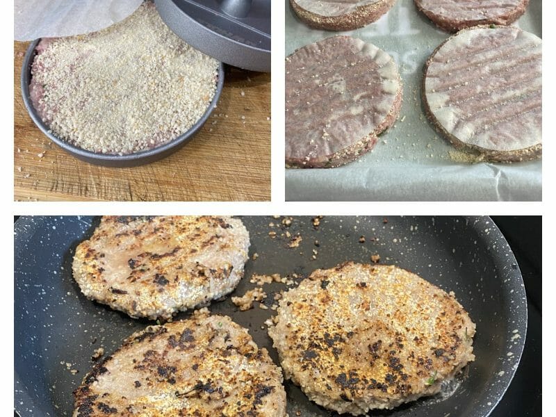 Cliquez pour zoomer ! Steak haché de boeuf au fromage Thermomix par Sylvie