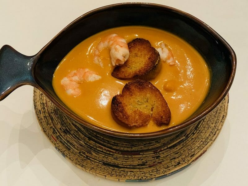 Bisque de crevettes au Thermomix Cookomix
